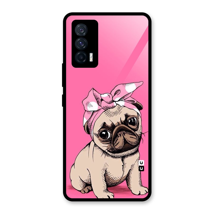 Ribbon Doggo Glass Back Case for Vivo iQOO 7 5G