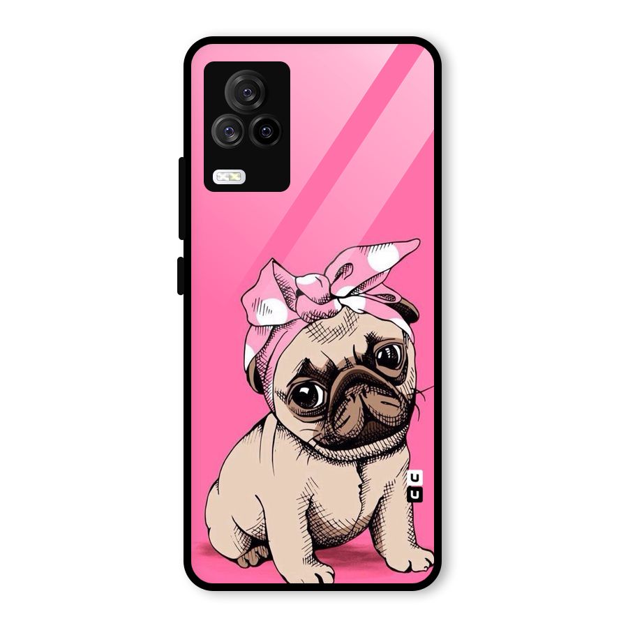 Ribbon Doggo Glass Back Case for Vivo iQOO 7 Legend 5G