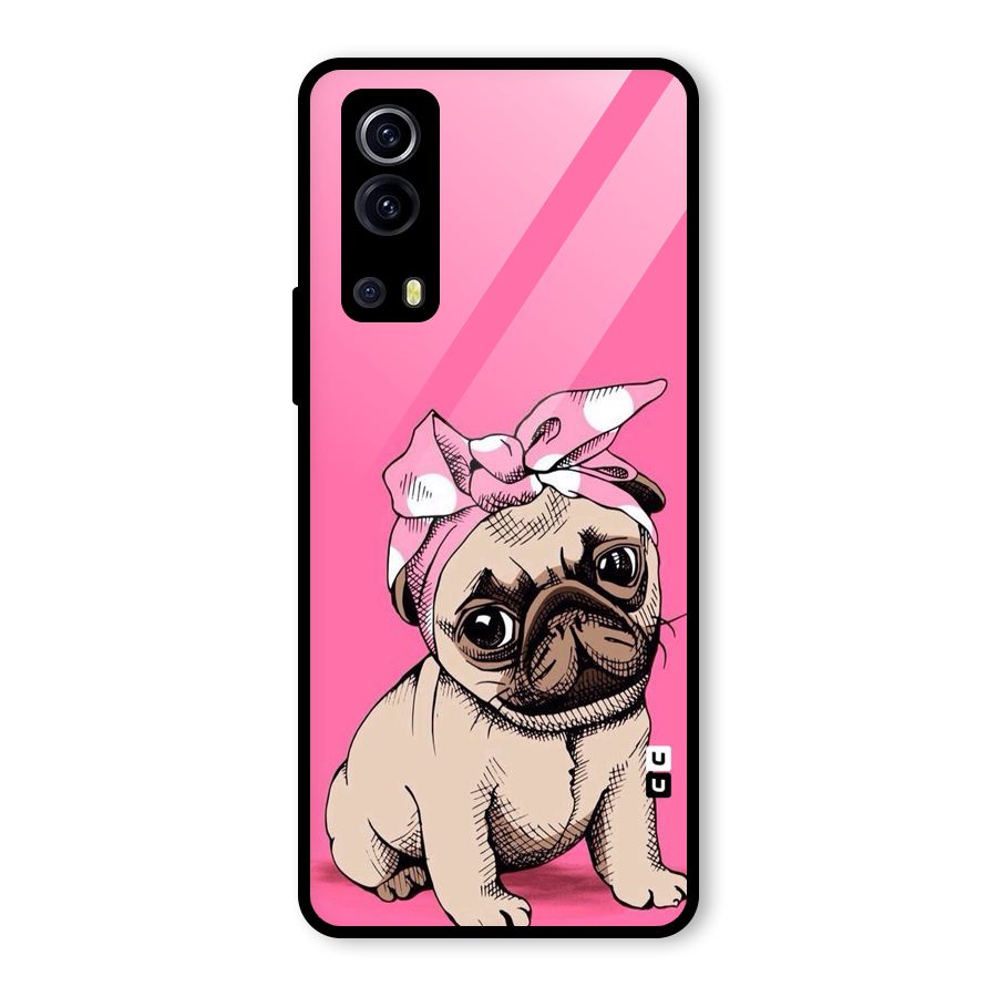 Ribbon Doggo Glass Back Case for Vivo iQOO Z3