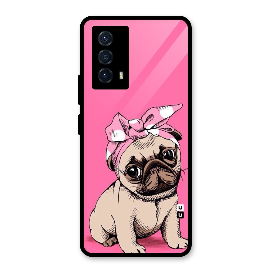 Ribbon Doggo Glass Back Case for Vivo iQOO Z5