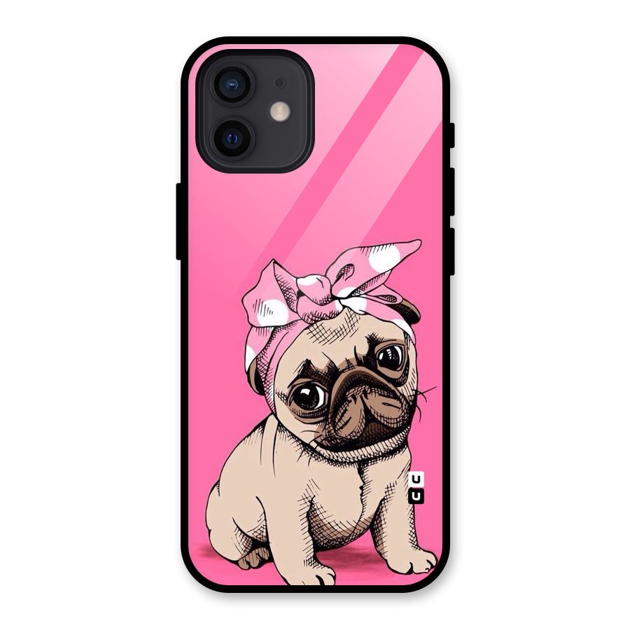 Ribbon Doggo Glass Back Case for iPhone 12