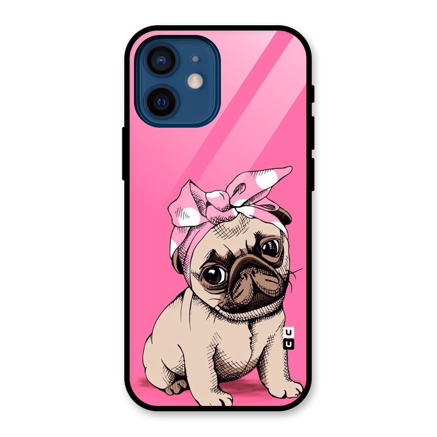 Ribbon Doggo Glass Back Case for iPhone 12 Mini