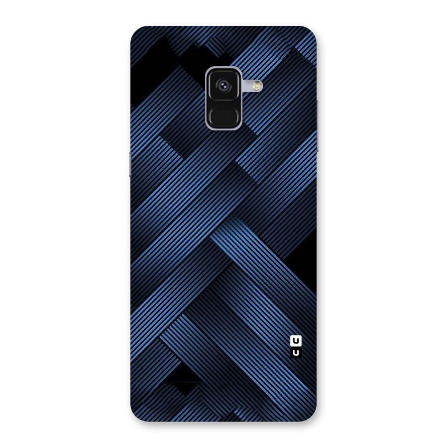 Ribbon Stripes Back Case for Galaxy A8 Plus
