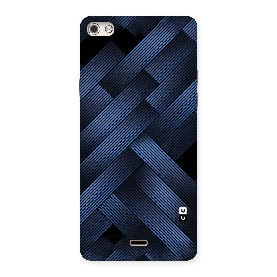 Ribbon Stripes Back Case for Micromax Canvas Silver 5