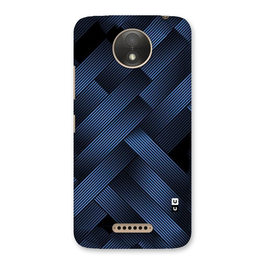 Ribbon Stripes Back Case for Moto C Plus