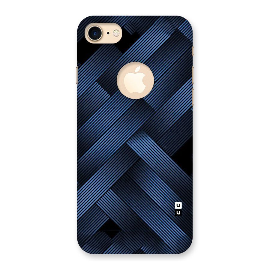 Ribbon Stripes Back Case for iPhone 7 Logo Cut