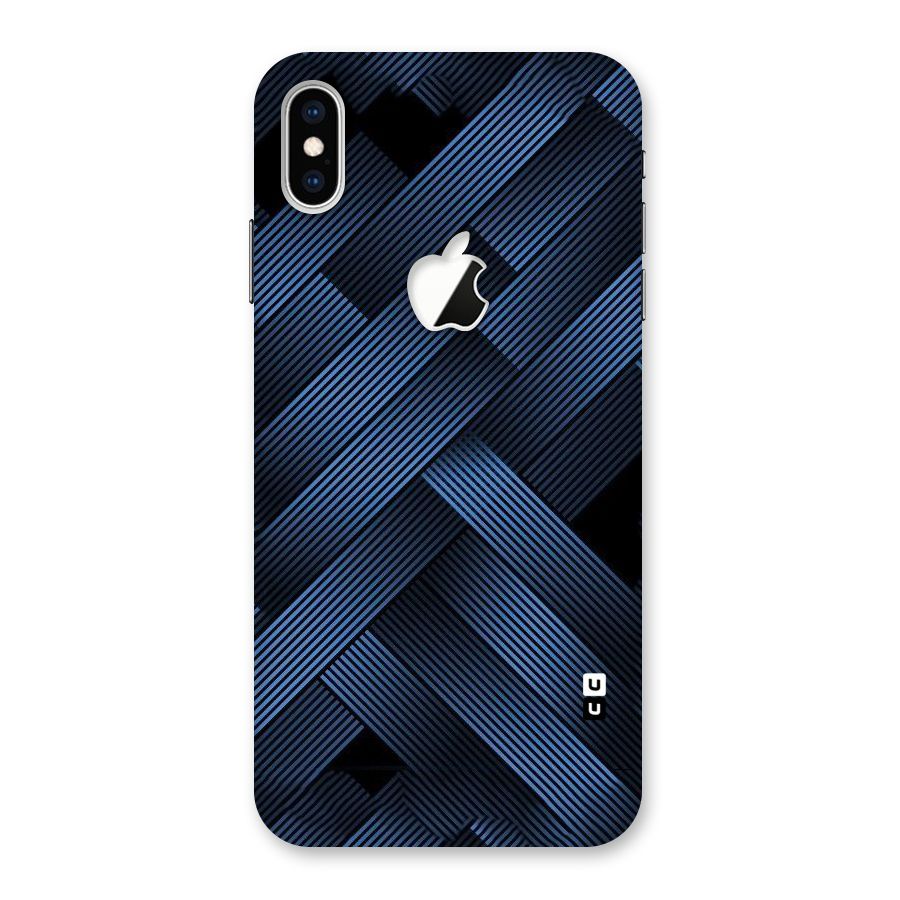 Ribbon Stripes Back Case for iPhone XS Max Apple Cut