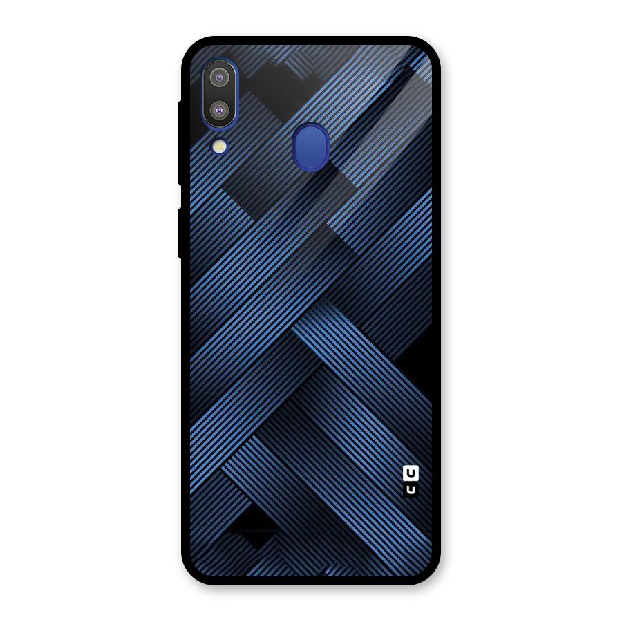 Ribbon Stripes Glass Back Case for Galaxy M20