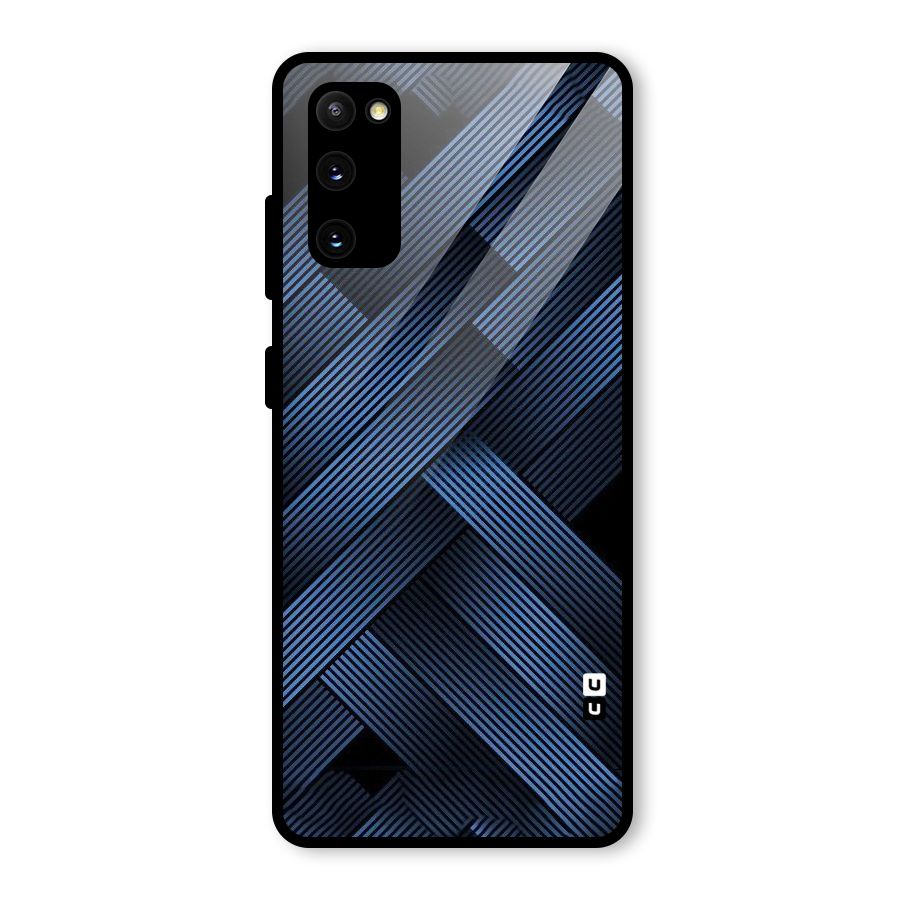 Ribbon Stripes Glass Back Case for Galaxy S20 FE 5G