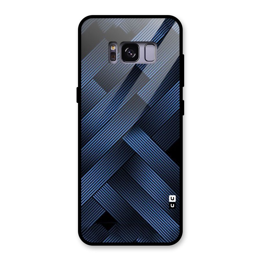 Ribbon Stripes Glass Back Case for Galaxy S8