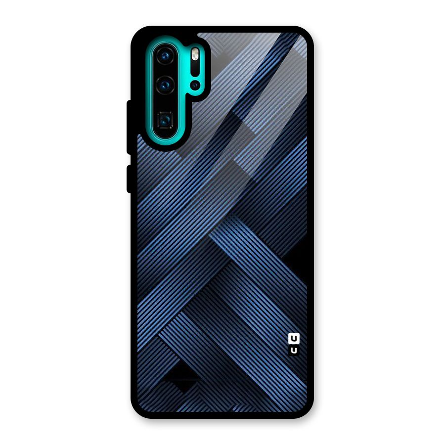 Ribbon Stripes Glass Back Case for Huawei P30 Pro