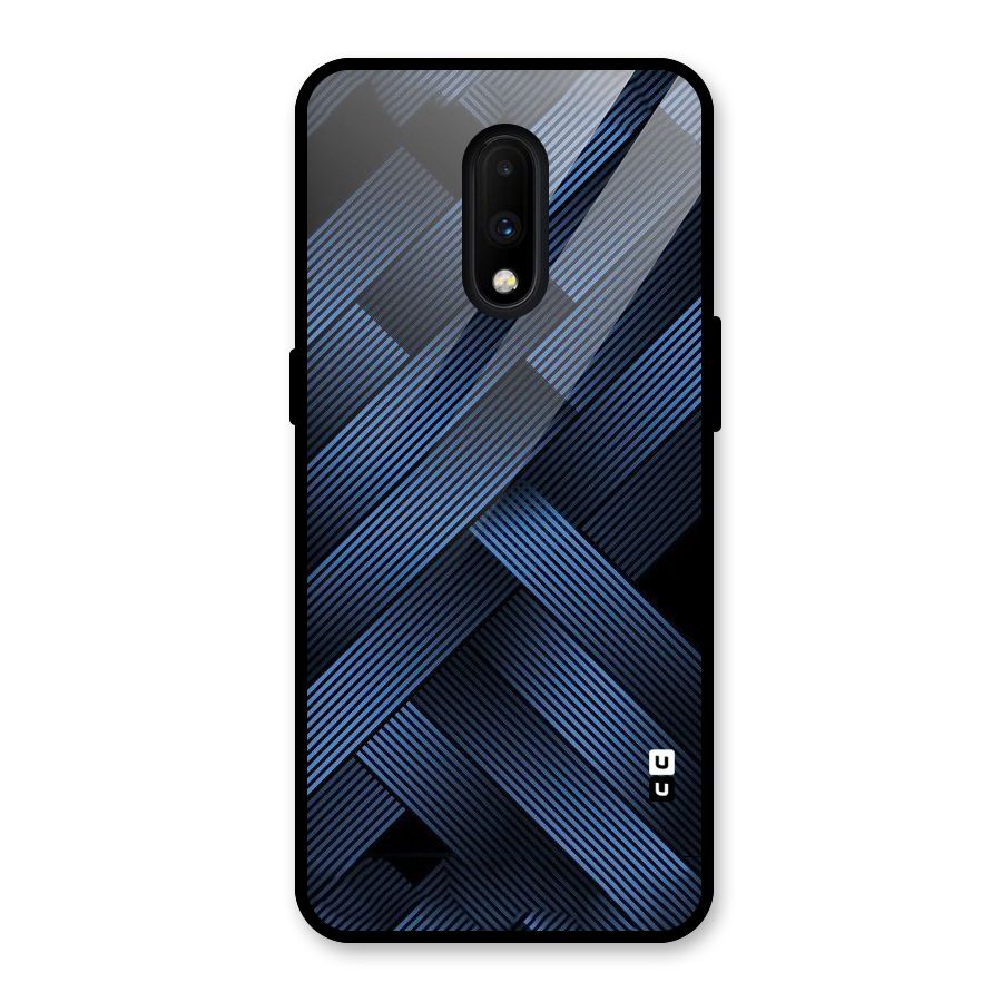 Ribbon Stripes Glass Back Case for OnePlus 7