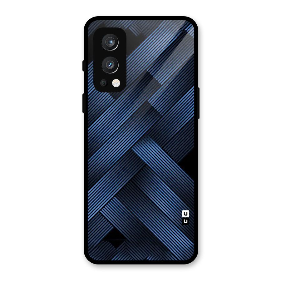 Ribbon Stripes Glass Back Case for OnePlus Nord 2 5G