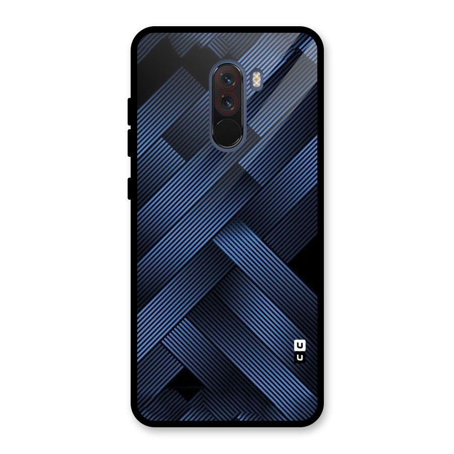 Ribbon Stripes Glass Back Case for Poco F1