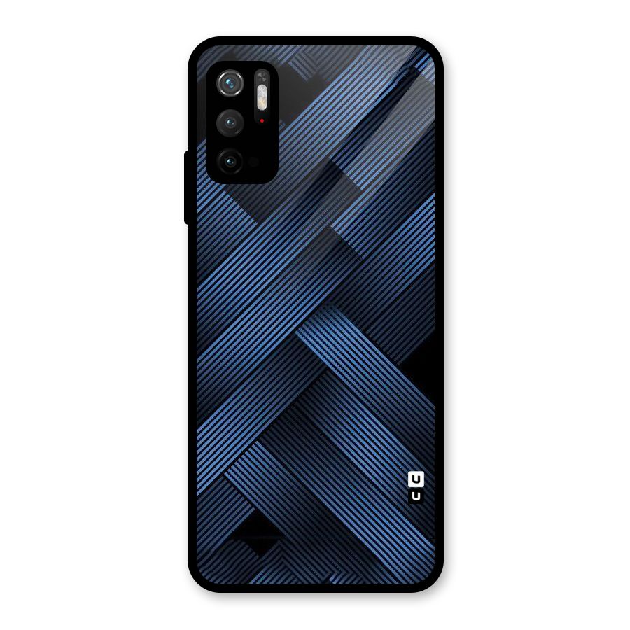 Ribbon Stripes Glass Back Case for Poco M3 Pro 5G