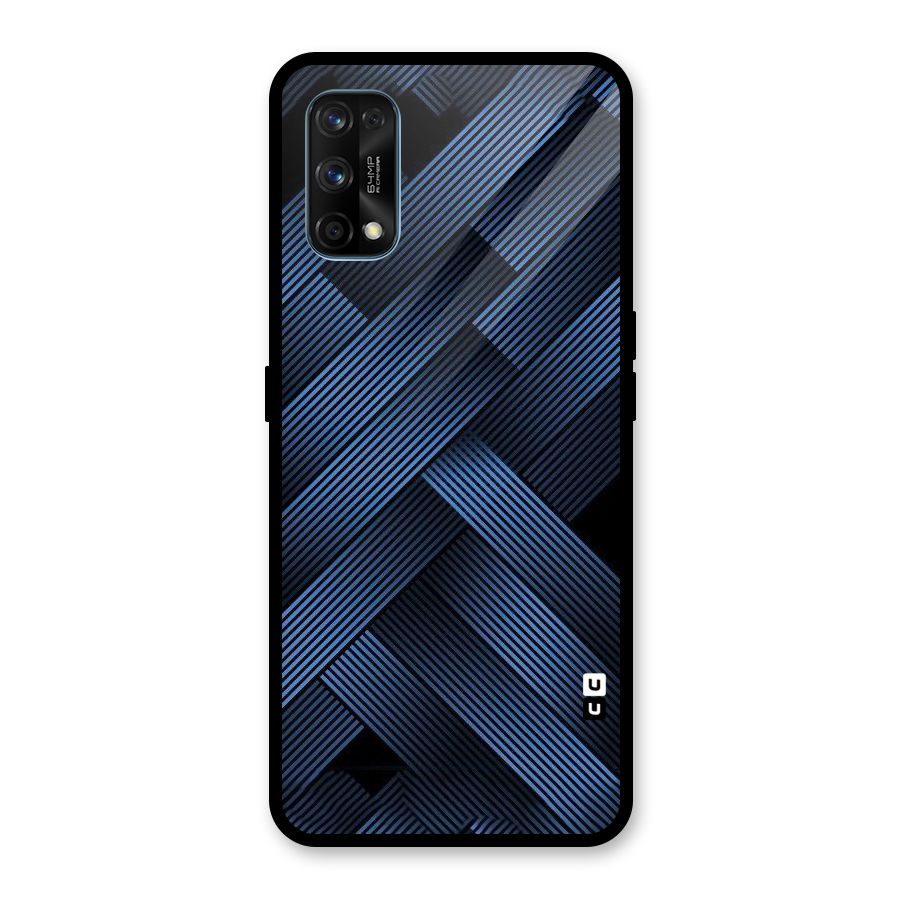 Ribbon Stripes Glass Back Case for Realme 7 Pro