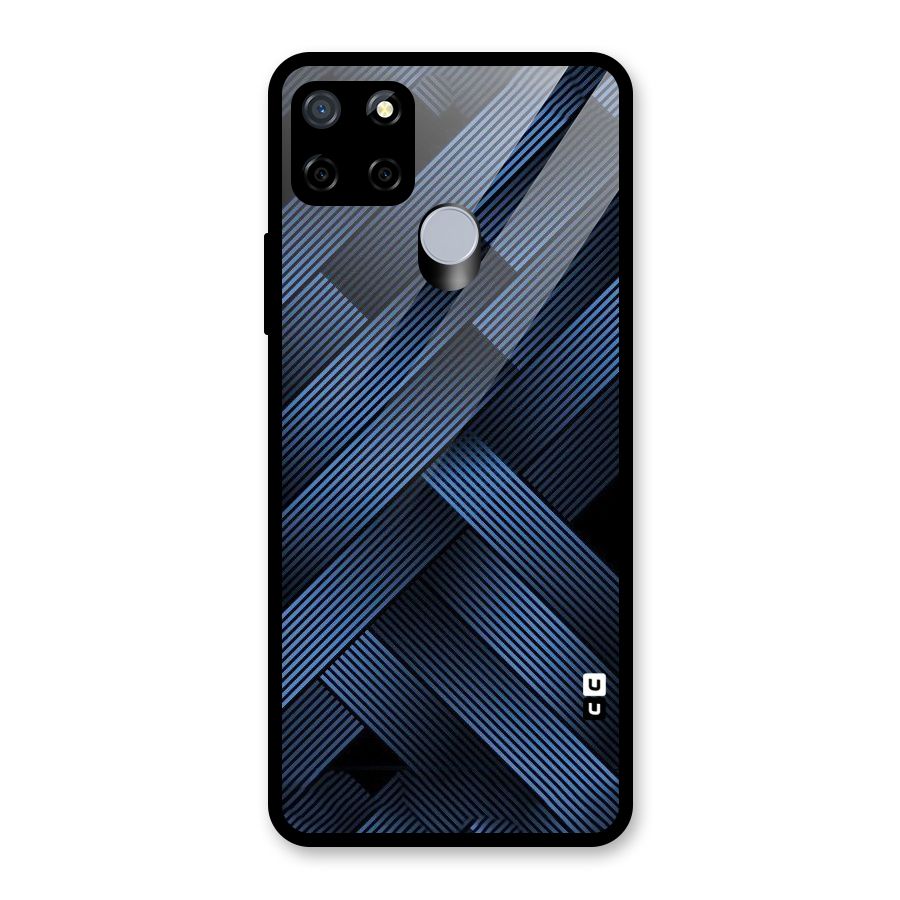 Ribbon Stripes Glass Back Case for Realme Narzo 20