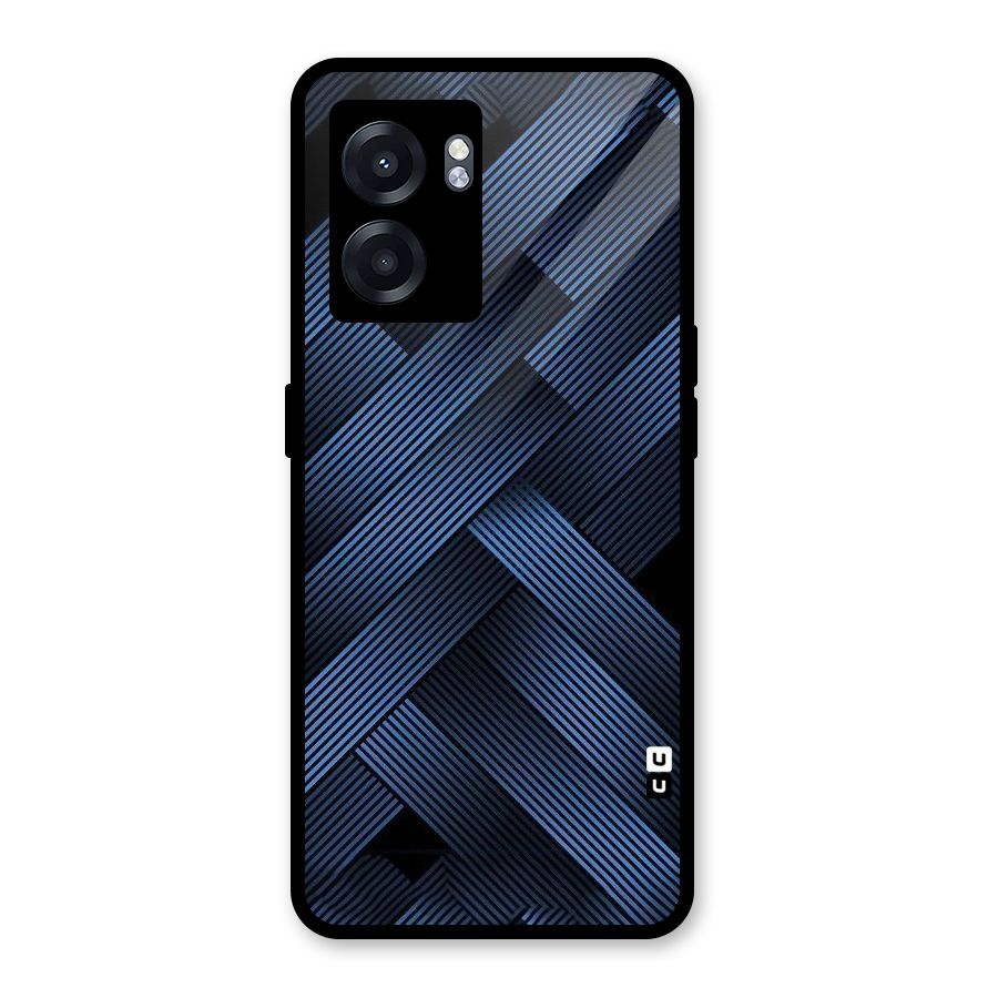 Ribbon Stripes Glass Back Case for Realme Narzo 50 5G