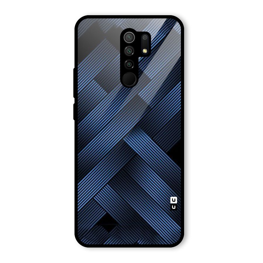 Ribbon Stripes Glass Back Case for Redmi 9 Prime