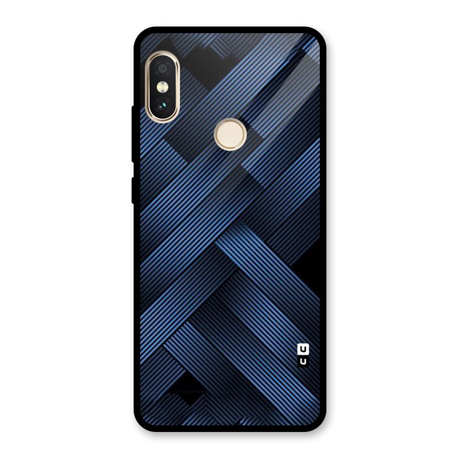 Ribbon Stripes Glass Back Case for Redmi Note 5 Pro