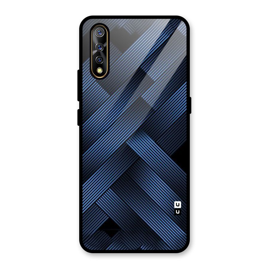 Ribbon Stripes Glass Back Case for Vivo S1