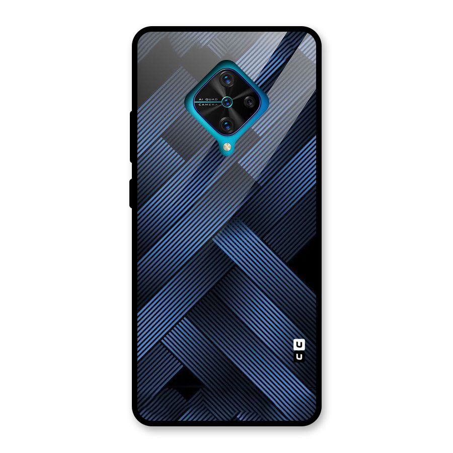Ribbon Stripes Glass Back Case for Vivo S1 Pro