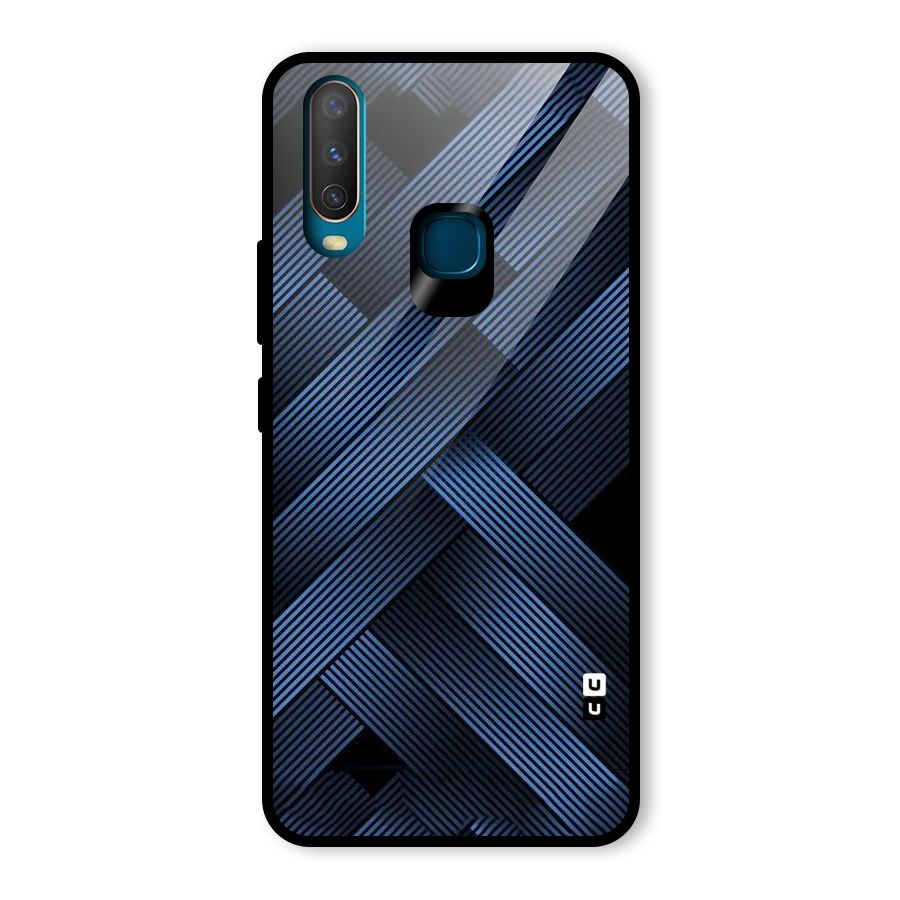 Ribbon Stripes Glass Back Case for Vivo U10