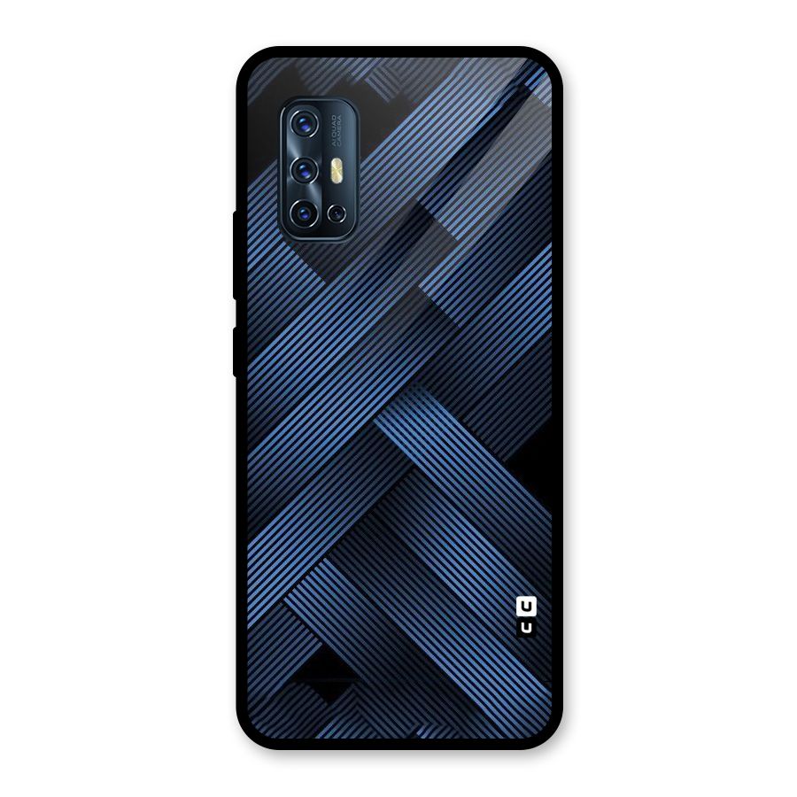 Ribbon Stripes Glass Back Case for Vivo V17