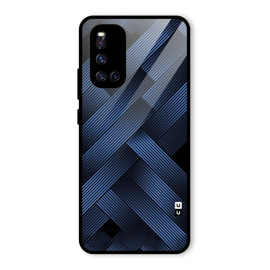 Ribbon Stripes Glass Back Case for Vivo V19