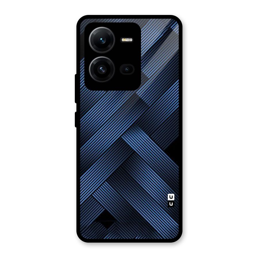 Ribbon Stripes Glass Back Case for Vivo V25