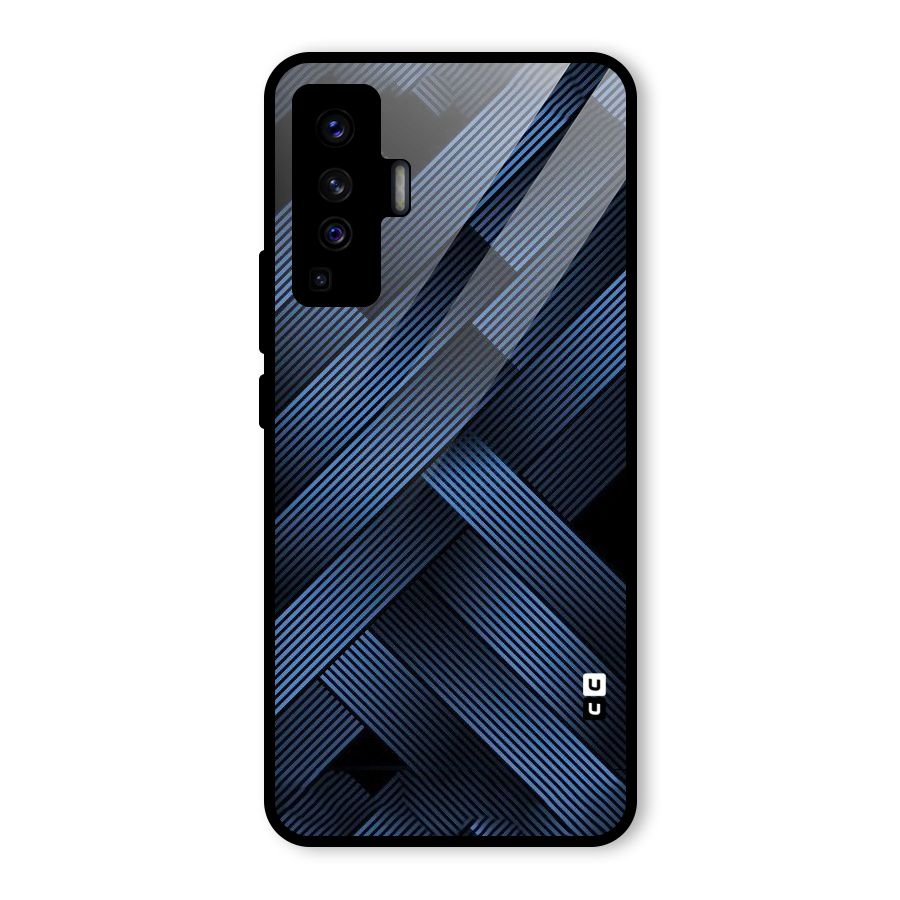 Ribbon Stripes Glass Back Case for Vivo X50
