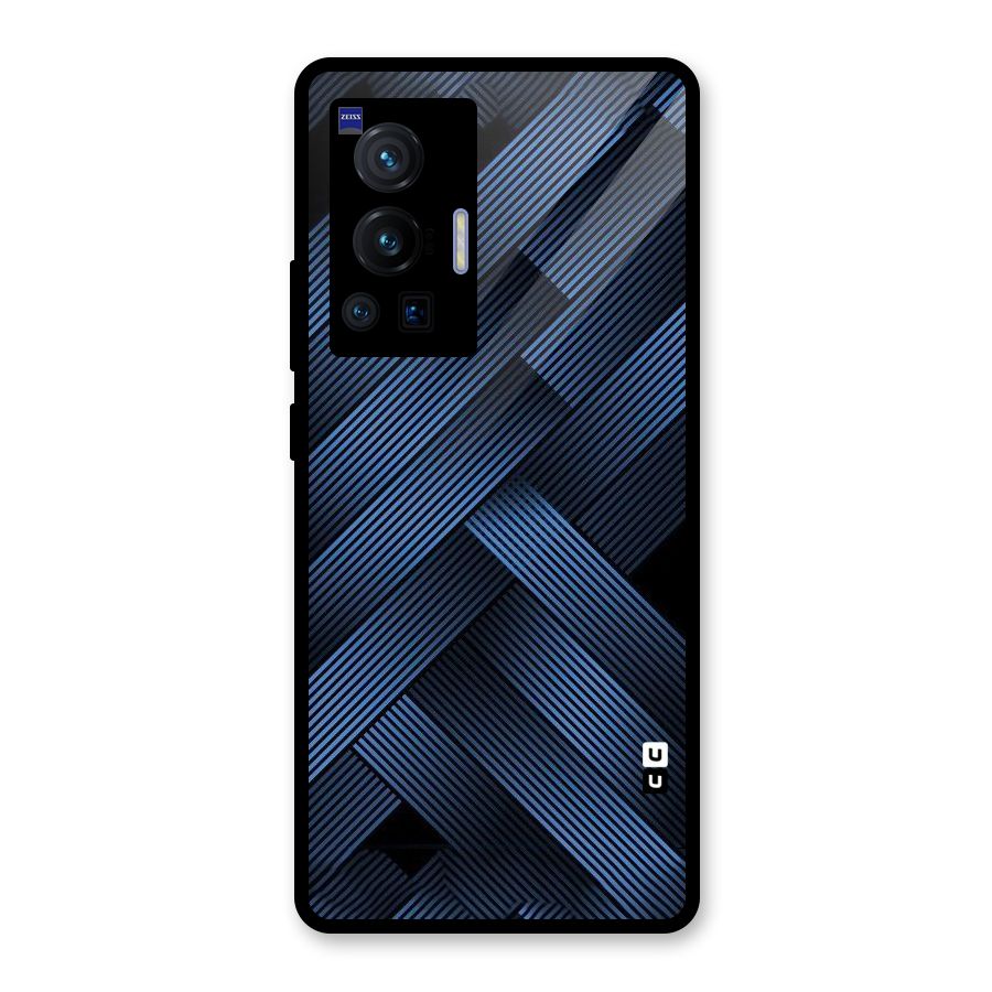 Ribbon Stripes Glass Back Case for Vivo X70 Pro