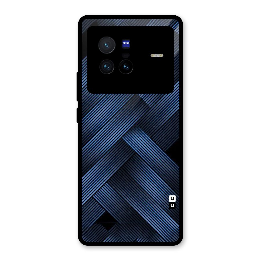 Ribbon Stripes Glass Back Case for Vivo X80