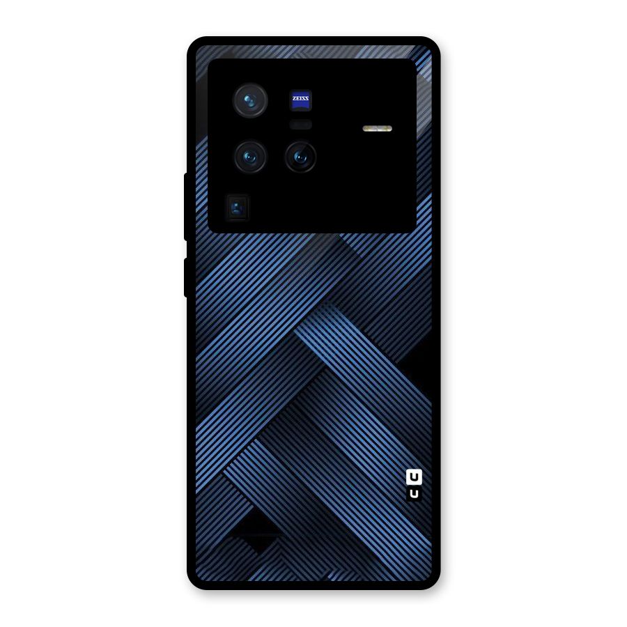 Ribbon Stripes Glass Back Case for Vivo X80 Pro