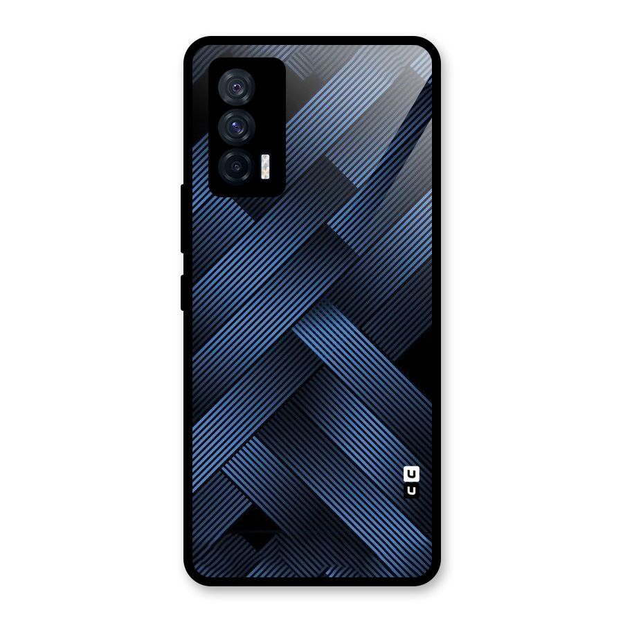 Ribbon Stripes Glass Back Case for Vivo iQOO 7 5G