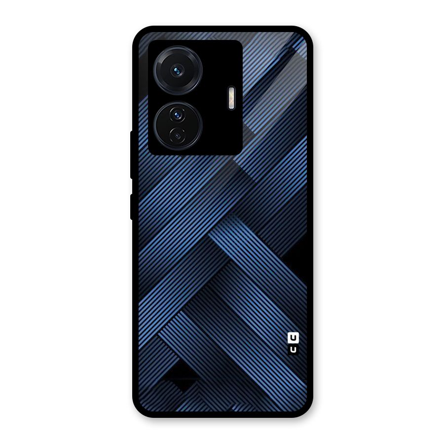 Ribbon Stripes Glass Back Case for Vivo iQOO Z6 Pro