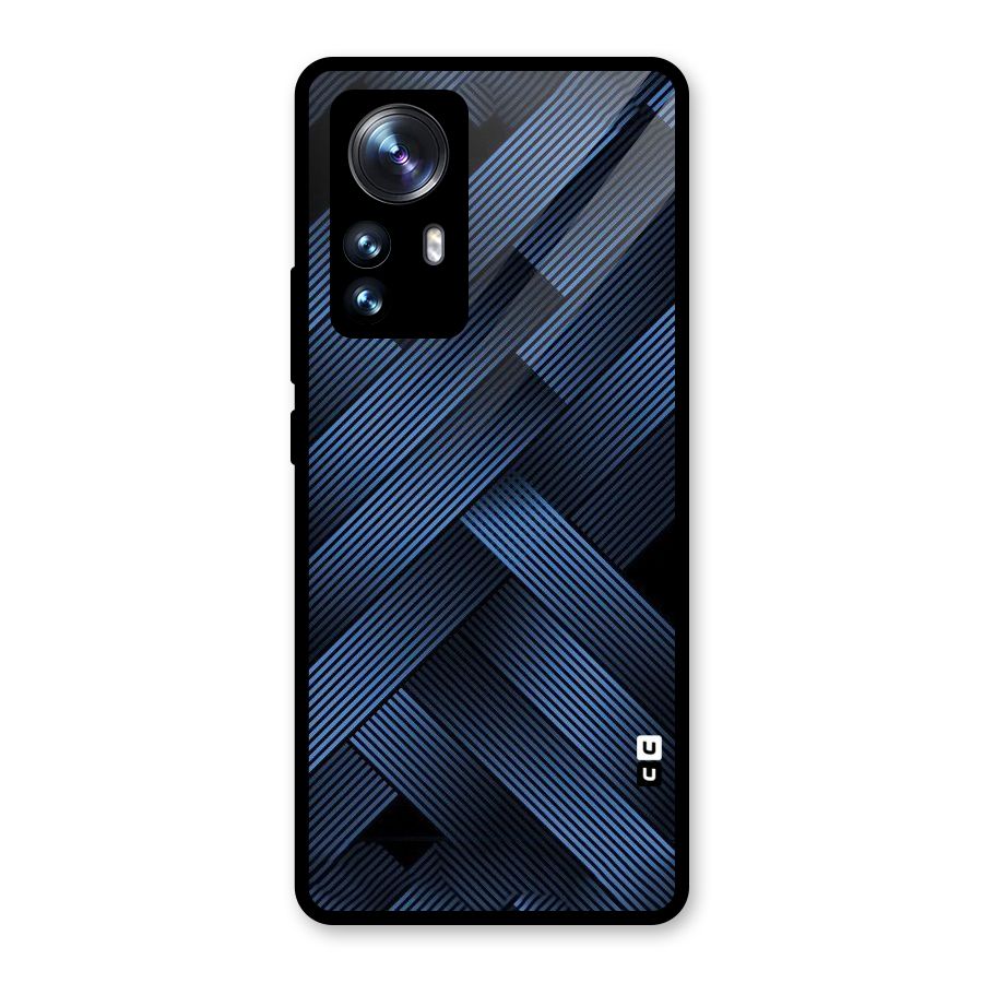 Ribbon Stripes Glass Back Case for Xiaomi 12 Pro