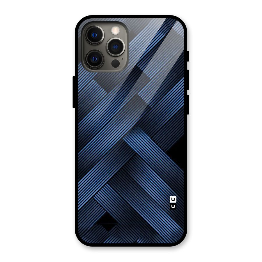Ribbon Stripes Glass Back Case for iPhone 12 Pro Max