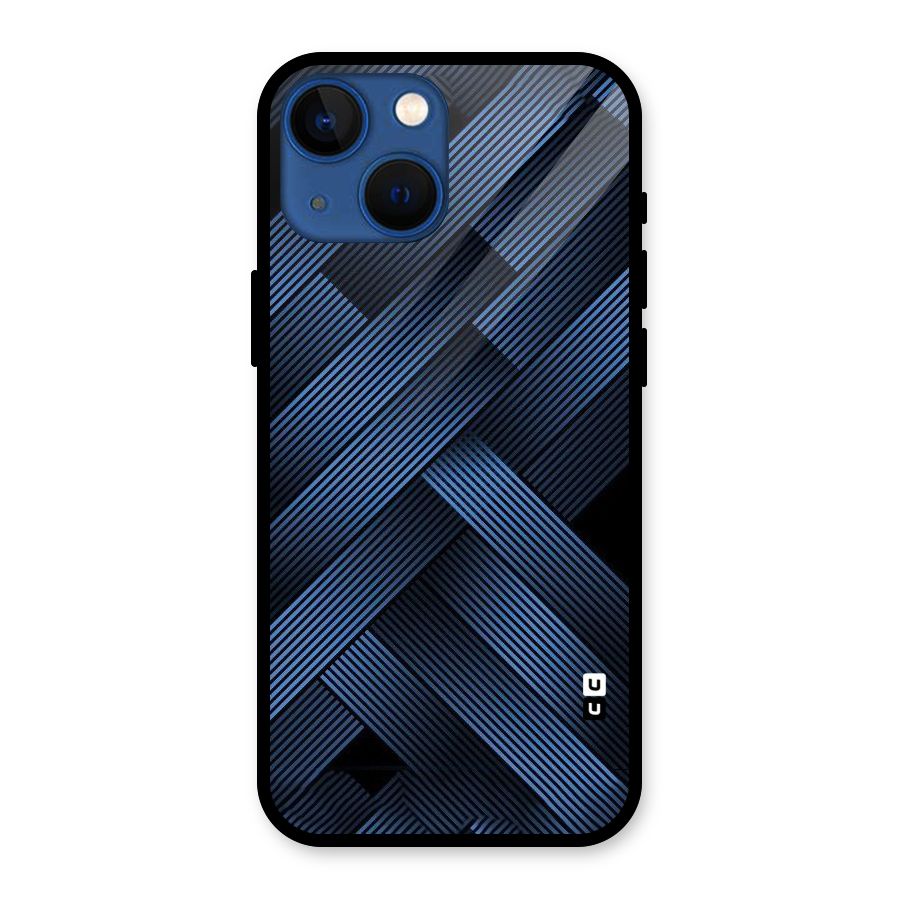 Ribbon Stripes Glass Back Case for iPhone 13 Mini