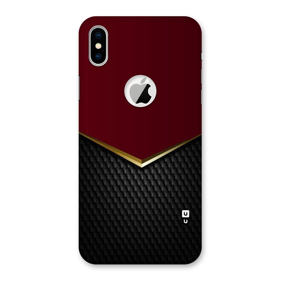 Rich Design Back Case for iPhone X Logo Cut