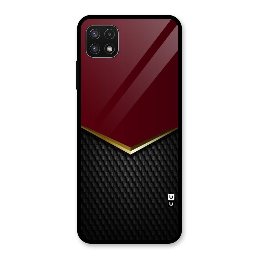 Rich Design Glass Back Case for Galaxy A22 5G