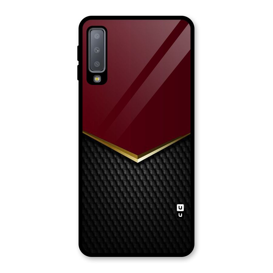 Rich Design Glass Back Case for Galaxy A7 (2018)