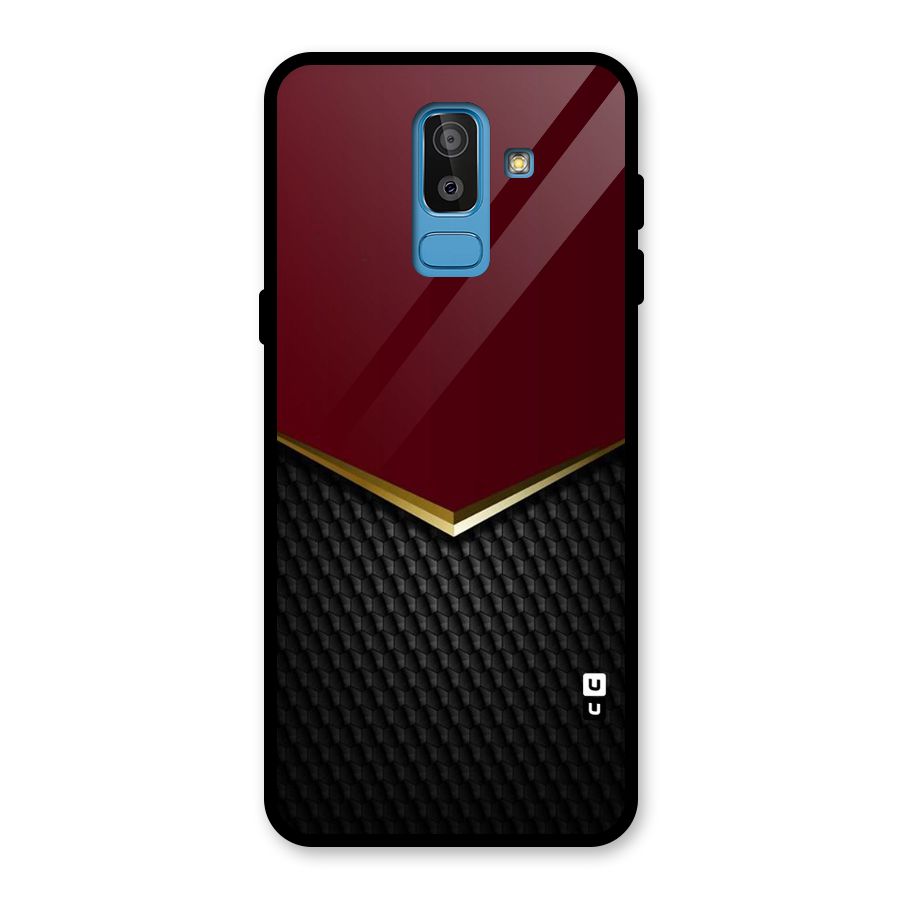 Rich Design Glass Back Case for Galaxy J8