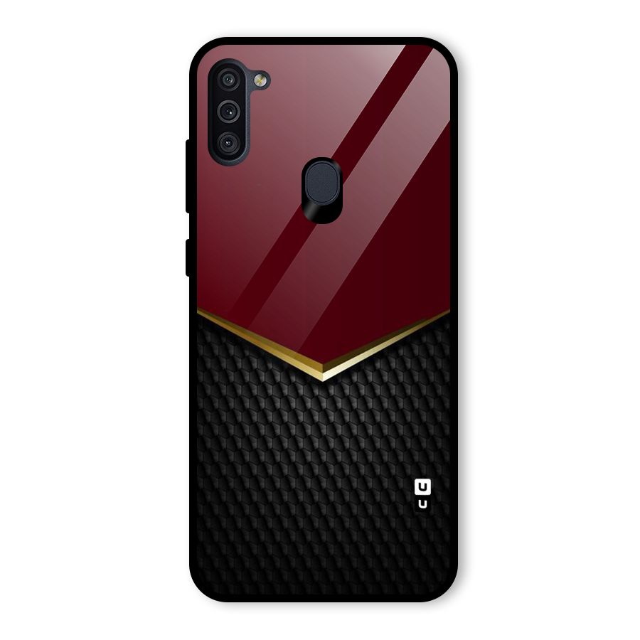 Rich Design Glass Back Case for Galaxy M11