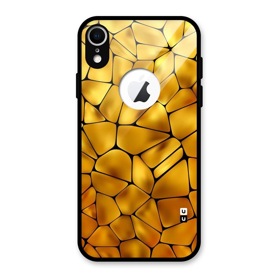 Rich Rocks Glass Back Case for iPhone XR Logo Cut