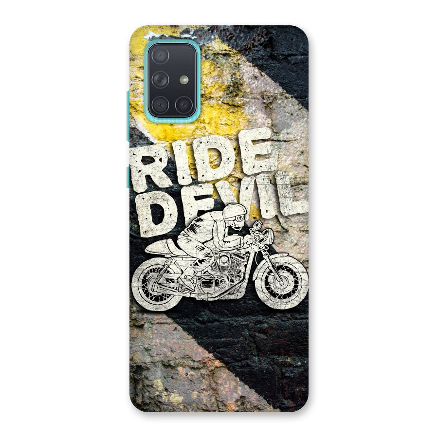 Ride Devil Back Case for Galaxy A71