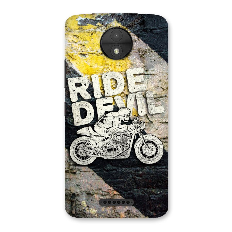 Ride Devil Back Case for Moto C