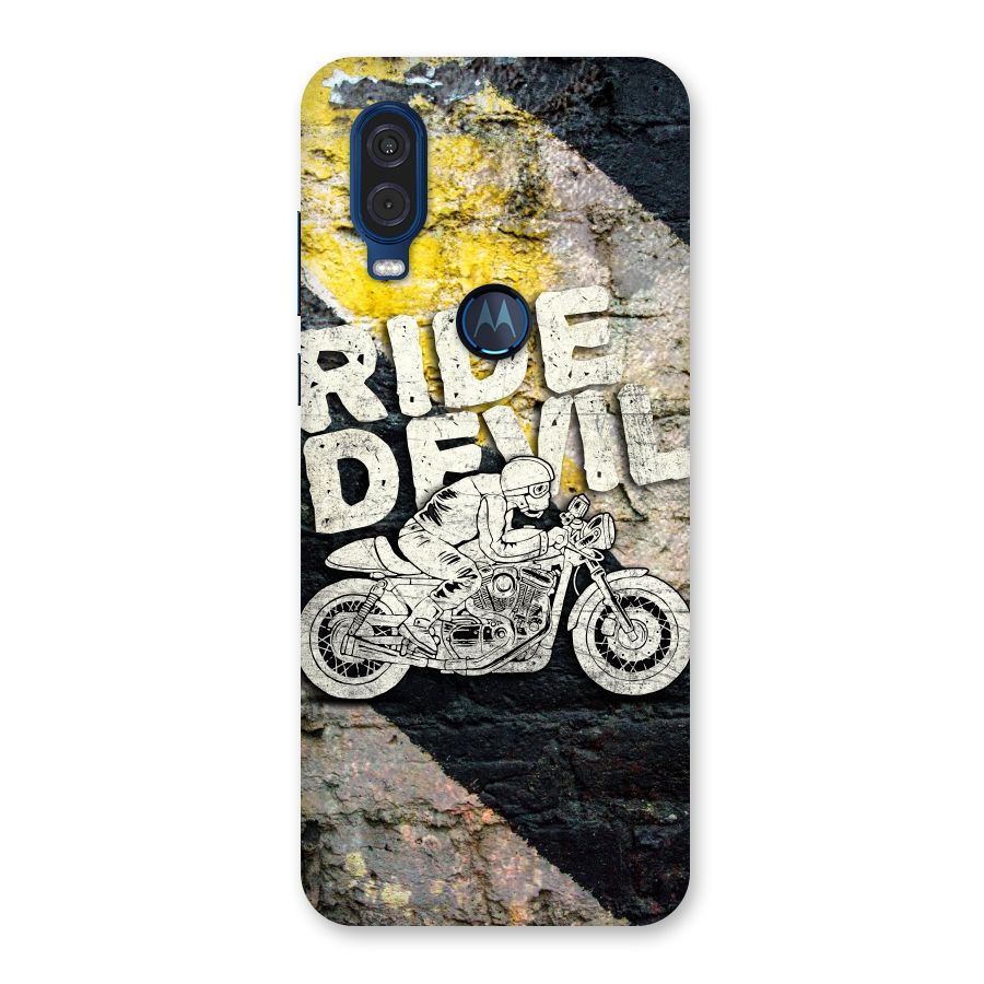 Ride Devil Back Case for Motorola One Vision