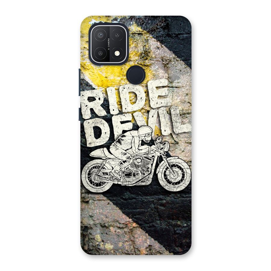 Ride Devil Back Case for Oppo A15