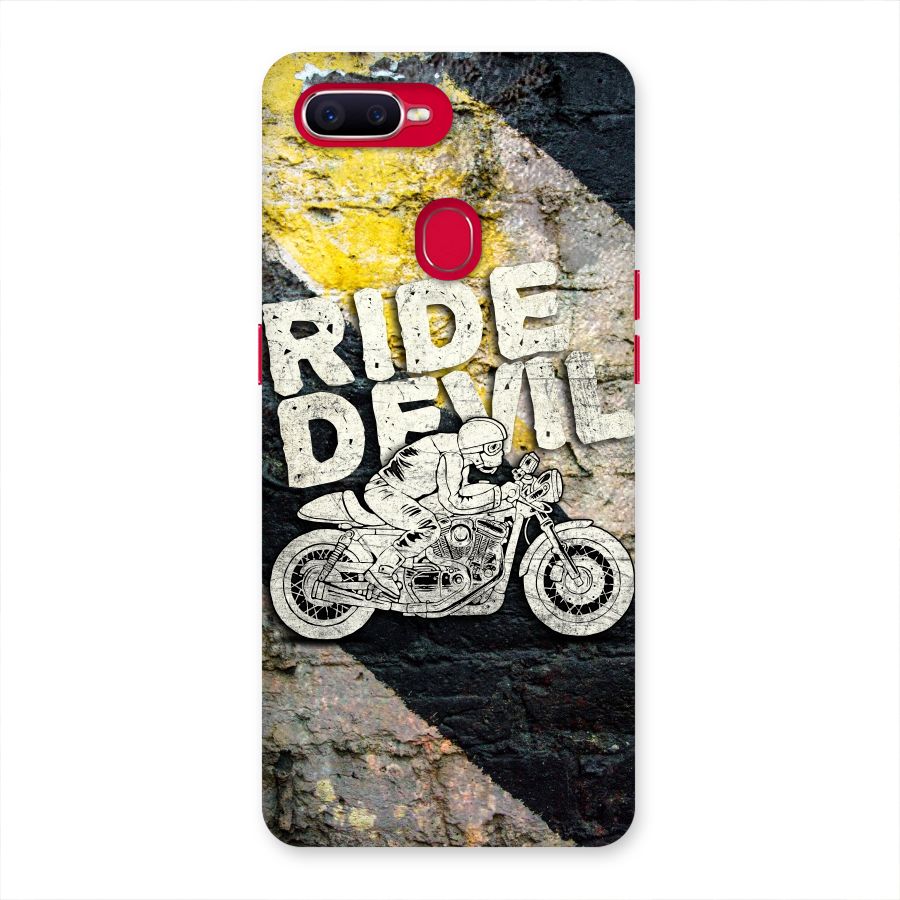 Ride Devil Back Case for Oppo F9 Pro